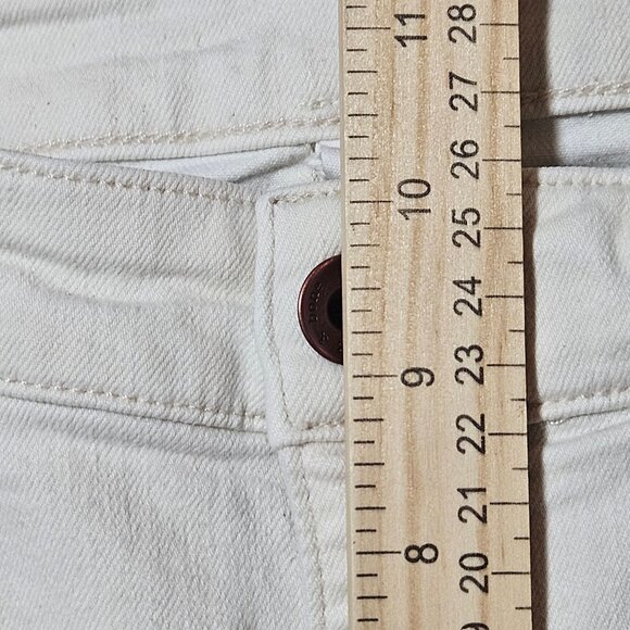 Rag & Bone Women's Ecru Cate Mid Rise Skinny Jeans Size 30 Cotton/Elastane Blend - Picture 13 of 16